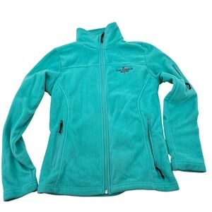 Columbia Womens Teal Bar Harbor Maine Full Zip Fleece Jacket Small RN138859